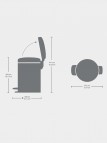 Brabantia NewIcon atkritumu tvertne 3 l, Platinum 3