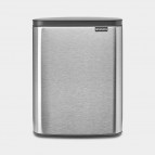 Brabantia Bo atkritumu tvertne 12 l, Matt Steel Fingerprint Proof