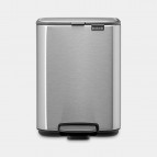 Brabantia Bo atkritumu tvertne 4 l, Matt Steel Fingerprint Proof