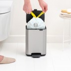 Brabantia Bo atkritumu tvertne 4 l, Matt Steel Fingerprint Proof 4
