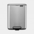Brabantia Bo Pedal atkritumu tvertne 7 l, Matt Steel Fingerprint Proof