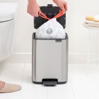 Brabantia Bo Pedal atkritumu tvertne 7 l, Matt Steel Fingerprint Proof 4