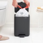 Brabantia Bo Pedal atkritumu tvertne 7 l, Mineral Infinite Grey 4