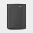 Brabantia Bo atkritumu tvertne 7 l, Mineral Infinite Grey