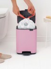 Brabantia Bo Pedal atkritumu tvertne 7 l, Lilac Pink 5