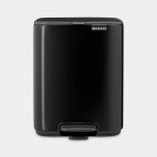 Brabantia Bo Pedal atkritumu tvertne 7 l, Matt Black