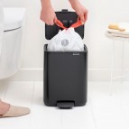 Brabantia Bo Pedal atkritumu tvertne 7 l, Matt Black 4