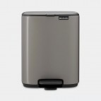 Brabantia Bo Pedal atkritumu tvertne 7 l, Platinum