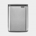 Brabantia Bo atkritumu tvertne 7 l, Matt Steel Fingerprint Proof
