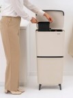 Brabantia Hi SortUp atkritumu tvertne 10+10+25 l, Soft Beige 4