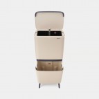 Brabantia Hi SortUp atkritumu tvertne 10+10+25 l, Soft Beige 2