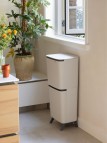 Brabantia Hi SortUp atkritumu tvertne 10+10+25 l, Soft Beige 9
