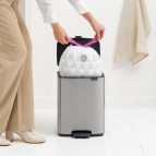 Brabantia Bo Pedal atkritumu tvertne 12 l,Matt Steel Fingerprint Proof 4