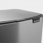 Brabantia Bo Pedal atkritumu tvertne 12 l,Matt Steel Fingerprint Proof 6