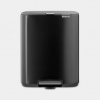 Brabantia Bo Pedal atkritumu tvertne 12 l, Matt Black