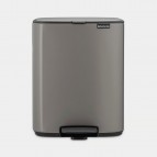 Brabantia Bo Pedal atkritumu tvertne 12 l, Platinum