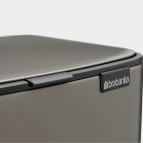 Brabantia Bo Pedal atkritumu tvertne 12 l, Platinum 6