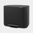 Brabantia Bo Step On atkritumu tvertne 11 + 23 L, Matt Black 7