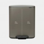 Brabantia Bo Step On atkritumu tvertne 2 x 30 L, Platinum 6