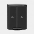 Brabantia Bo Step On atkritumu tvertne 2 x 30 L, Matt Black 6