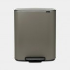 Brabantia Bo Step On atkritumu tvertne 60 L, Platinum