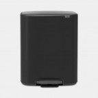 Brabantia Bo Step On atkritumu tvertne 60 L, Matt Black