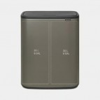 Brabantia Bo Touch atkritumu tvertne 2 x 30 l, Platinum 2