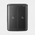 Brabantia Bo Touch atkritumu tvertne 2 x 30 l, Confident Grey 2