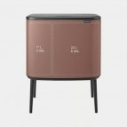 Brabantia BO TOUCH atkritumu tvertne , 11 + 23 L, Satin Taupe 4