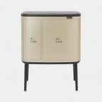 Brabantia BO TOUCH atkritumu tvertne , 11 + 23 L, Metallic Gold 5