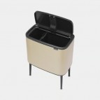 Brabantia BO TOUCH atkritumu tvertne , 11 + 23 L, Metallic Gold 4