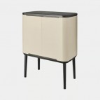 Brabantia BO TOUCH atkritumu tvertne , 11 + 23 L, Soft Beige 7
