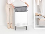 Brabantia Bo veļas grozs 2x45 l, White 5