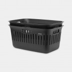 Brabantia Collect-It veļas grozs 40 l x2, Black