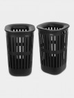 Brabantia Collect-It veļas grozs 55 l x2, Black