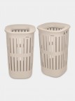 Brabantia Collect-It veļas grozs 55 l x2, Soft Beige