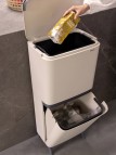 Brabantia Hi SortUp atkritumu tvertne 20+25 l, Soft Beige 6