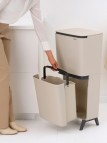 Brabantia Hi SortUp atkritumu tvertne 20+25 l, Soft Beige 4