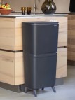 Brabantia Hi SortUp atkritumu tvertne 10+10+25 l, Dark Grey 7