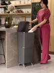 Brabantia Hi SortUp atkritumu tvertne 10+10+25 l, Dark Grey 6