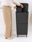 Brabantia Hi SortUp atkritumu tvertne 10+10+25 l, Dark Grey 4