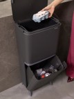 Brabantia Hi SortUp atkritumu tvertne 20+25 l, Dark Grey 6