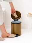 Brabantia NewIcon atkritumu tvertne 5 l, Warm Brass 4