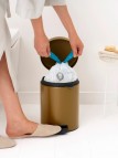 Brabantia NewIcon atkritumu tvertne 5 l, Warm Brass 5