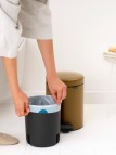 Brabantia NewIcon atkritumu tvertne 5 l, Warm Brass 6