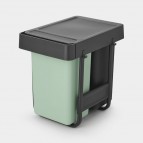 Brabantia Sort&Go Built-in atkritumu tvertne 2x15 l, Dark Grey