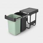 Brabantia Sort&Go Built-in atkritumu tvertne 2x15 l, Dark Grey 5