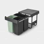 Brabantia Sort&Go Built-in atkritumu tvertne  10+10+20 l, Dark Grey 5