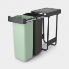 Brabantia Sort&Go Built-in atkritumu tvertne 2x30 l, Dark Grey 5