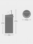 Brabantia Touch atkritumu tvertne 30 l, White 6
